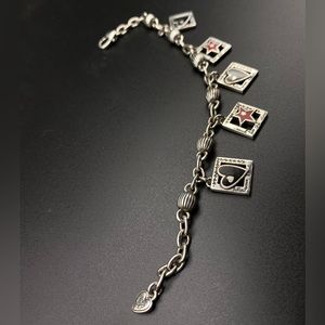 Brighton black and red chain bracelet
